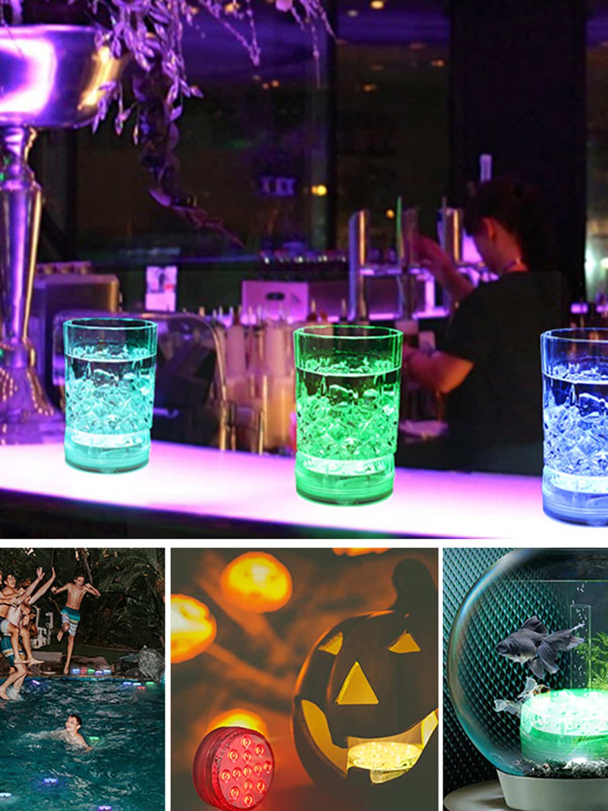 luces de piscina para piscinas enterradas impermeables