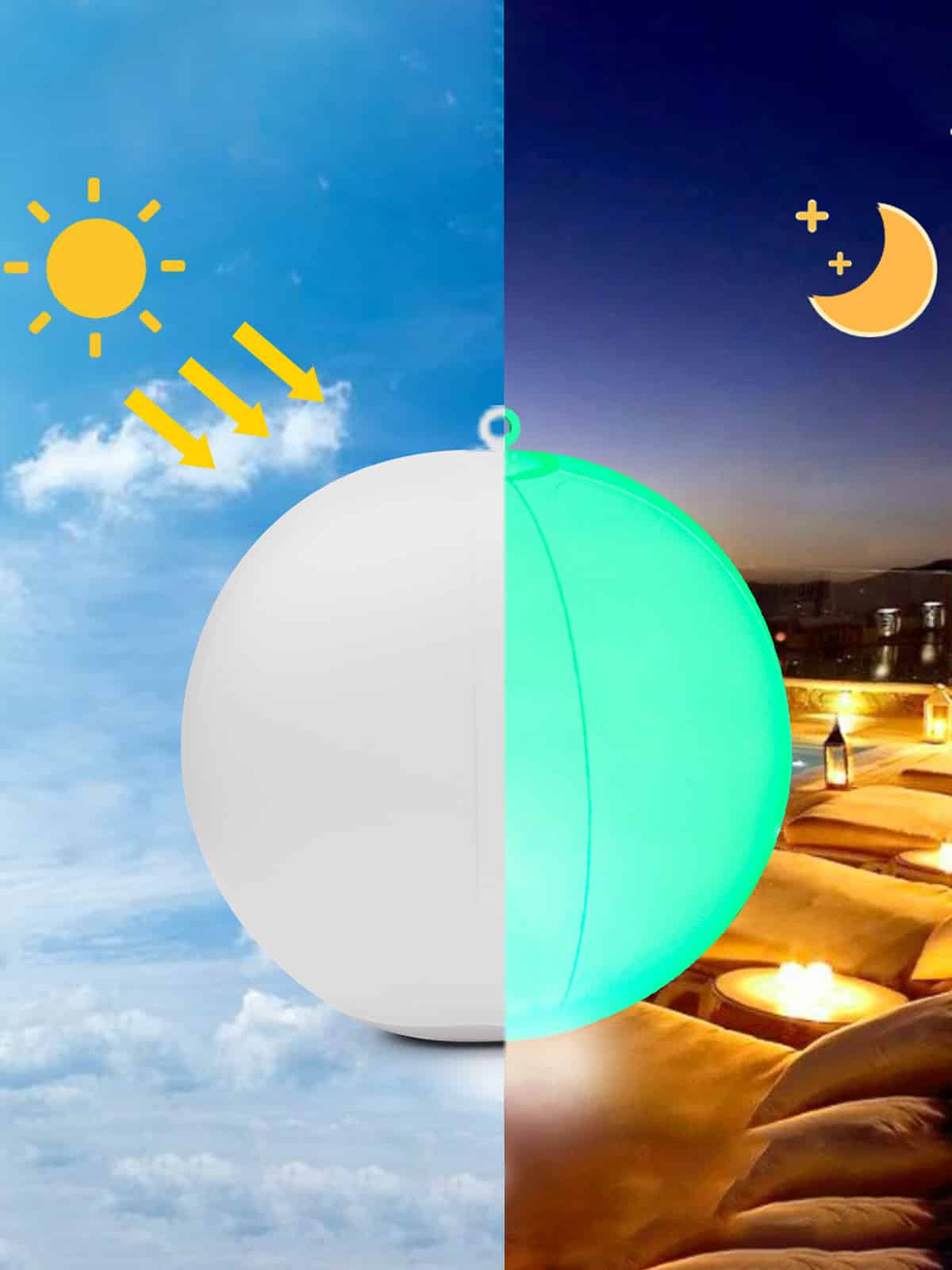 luces flotantes de piscina para piscina