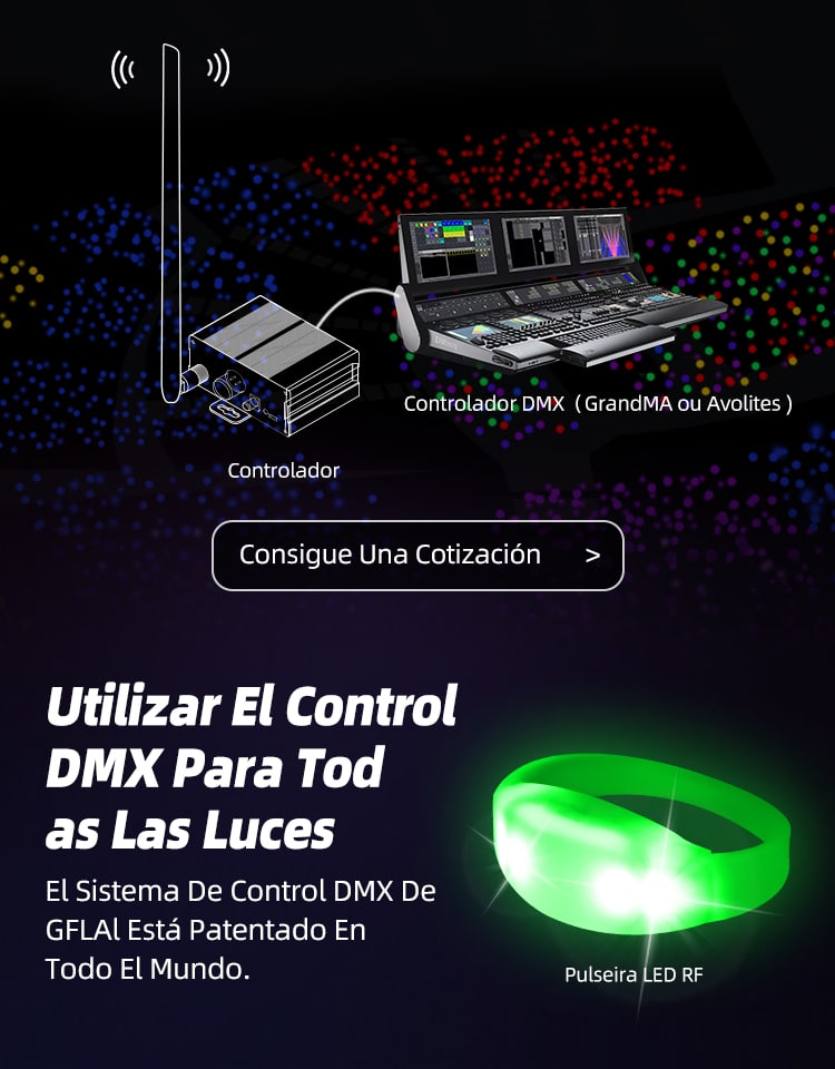 pulsera controlada por dmx